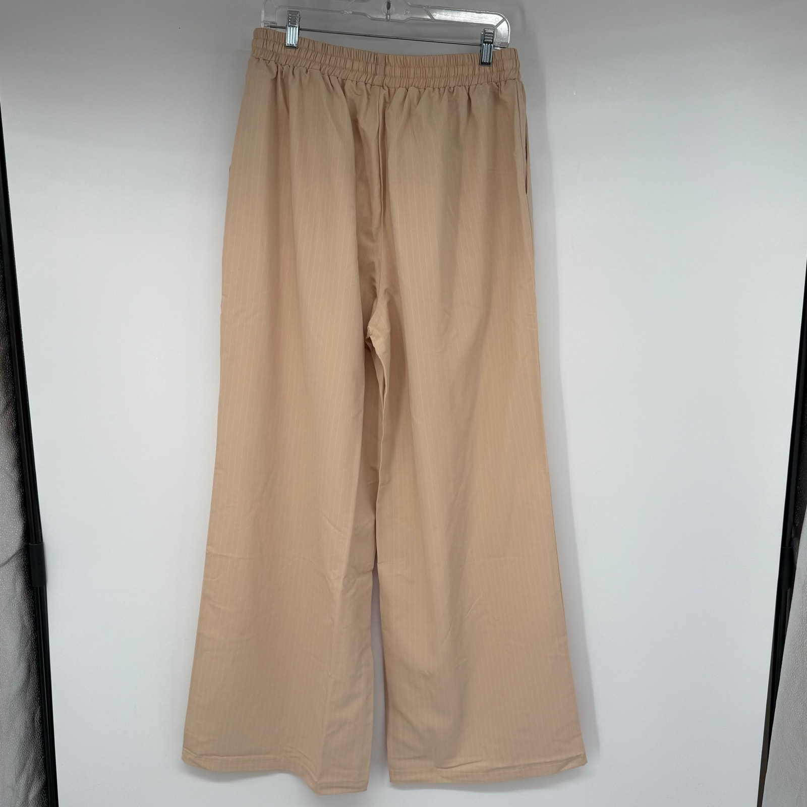 Nwt Runway Scout Wide Leg Pants Women's Size 14 Tan Stripe Minimalist — image 2 of 8